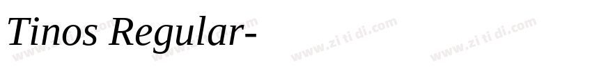 Tinos Regular字体转换